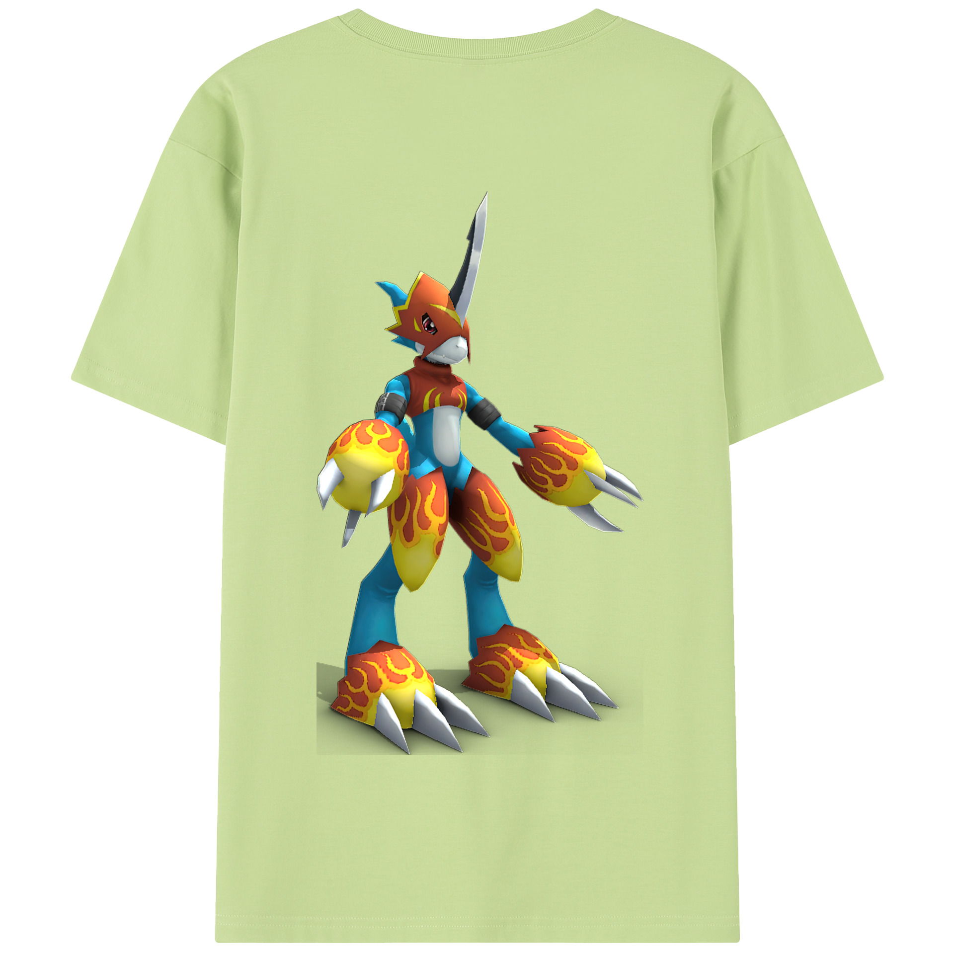 （画像用） Digimon デジタルモンスター/デジモン 綿100％半袖Tシャツ（背面プリント）